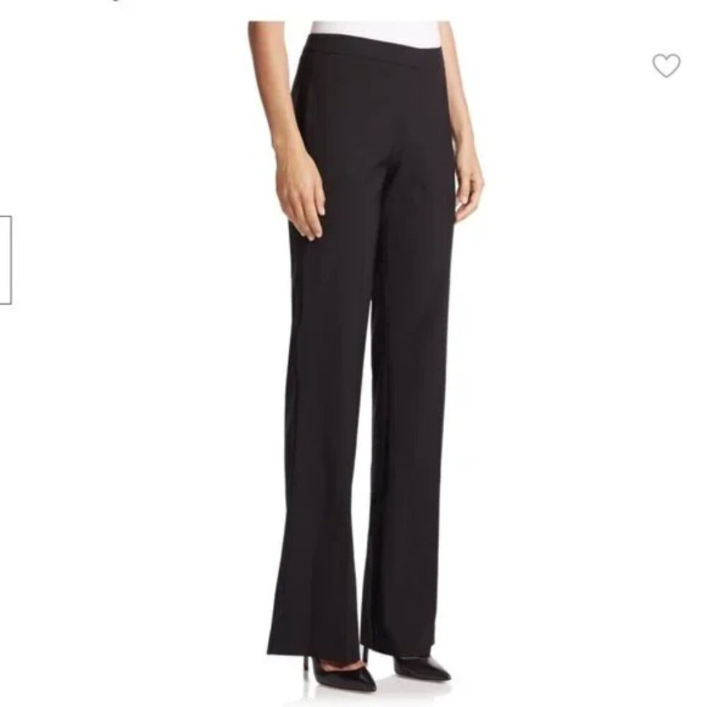 NWT BOSS Womens Size 10 10x36 Navy Blue Tulea Straight-Leg Stretch Wool Pant NEW - Picture 2 of 5